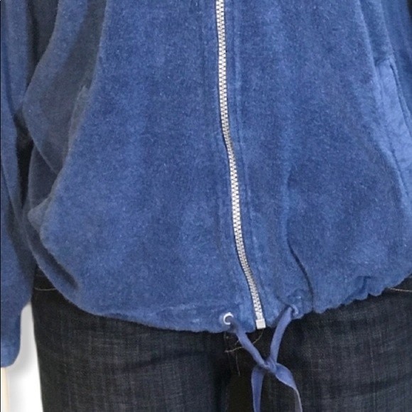 90s Tommy Hilfiger Variety Fleece Jacket Hoodie Blue full zip Logo size M - Picture 12 of 15